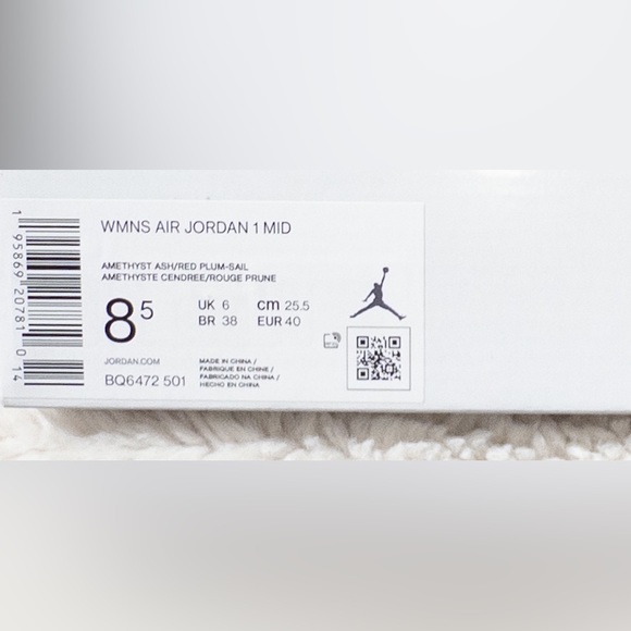 NIKE AIR JORDAN 1 MID “MAGENTA”, SIZE 8.5 - Picture 11 of 11